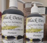 BLACK DETOX FACE AND BODY 9 OZ