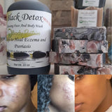 BLACK DETOX FACE AND BODY 9 OZ